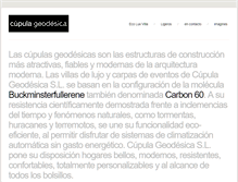 Tablet Screenshot of cupulageodesica.com